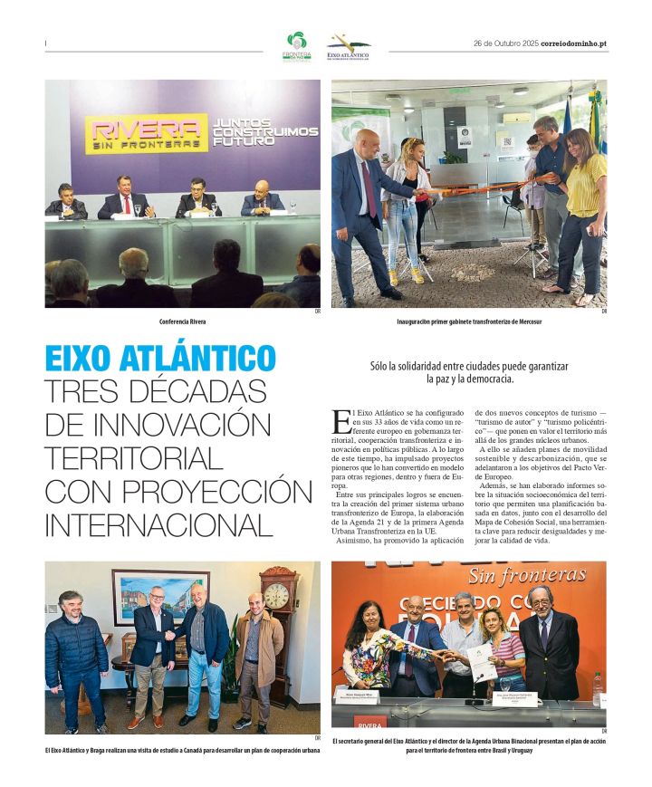 Eixo Atlántico: tres décadas de innovación territorial con proxección internacional